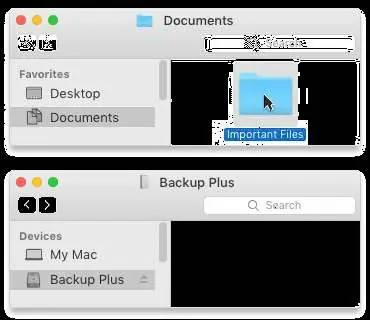 Drag & Drop Vorgang unter macOS