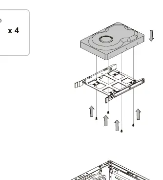 3,5" HDD Installation
