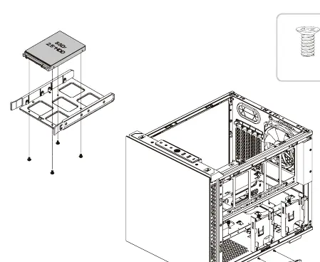 2,5" HDD/SSD Installation