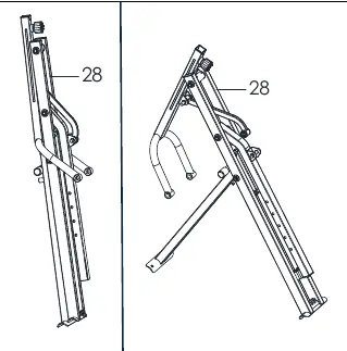 Schritt 1: Aufklappen des Hauptrahmens
