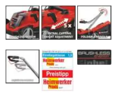 Funktionsmerkmale des Rasenmähers
