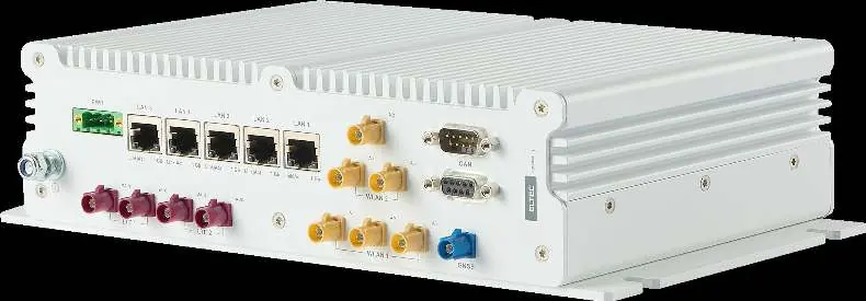 Rückansicht des CyBox RT 2-A mit Anschlüssen