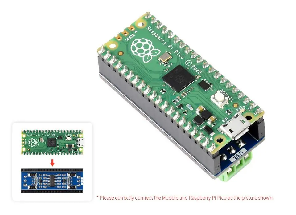 Anschluss an den Raspberry Pi Pico