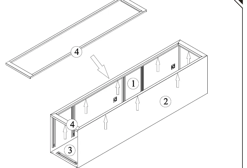 Schritt 02: Einsetzen der oberen Abdeckung