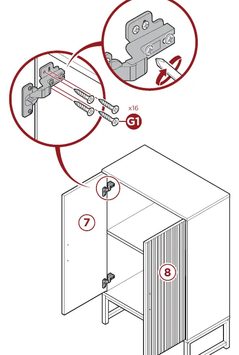 Schritt 7: Türmontage