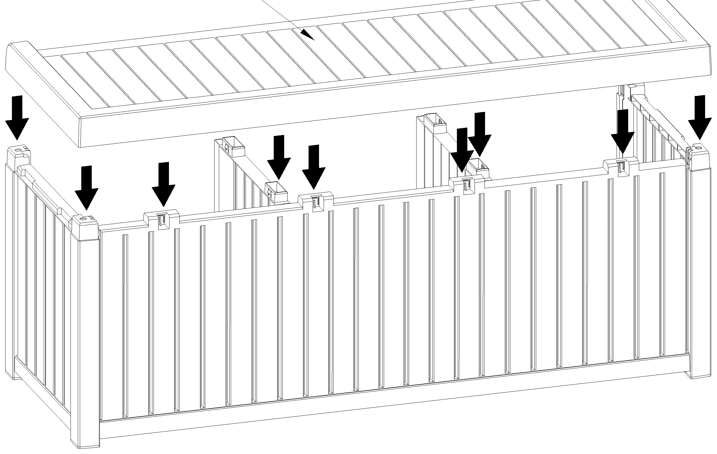 Schritt 5: Aufsetzen der Deckplatte.