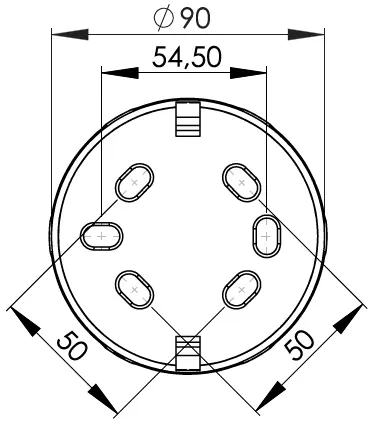 Abmessungen des Gas Sensors