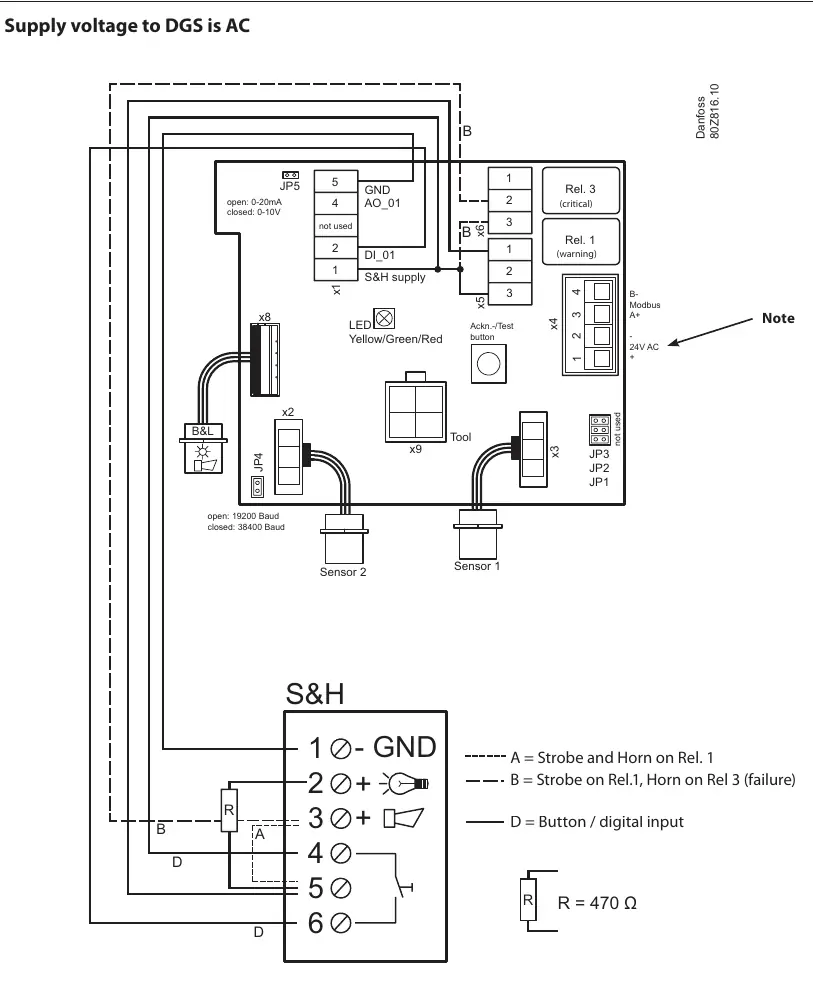 Schaltplan für AC-Stromversorgung