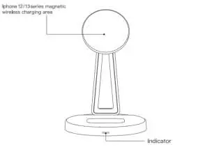 Magnetische Ladefläche für iPhone 12/13 Serie