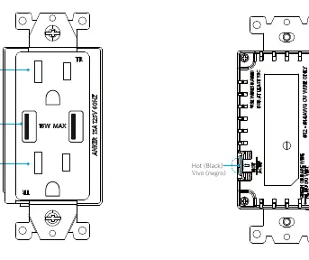 Verkabelungsdiagramm der Wandsteckdose