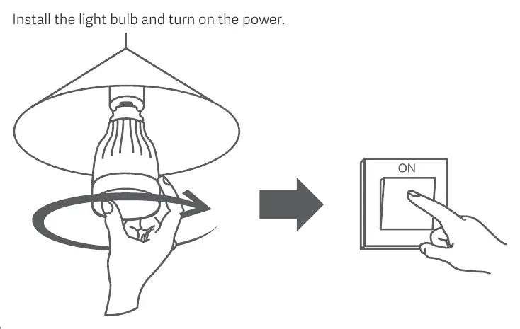 Installationsschritte für die Mi LED Smart Bulb