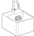 Reinigung des Filters unter fließendem Wasser