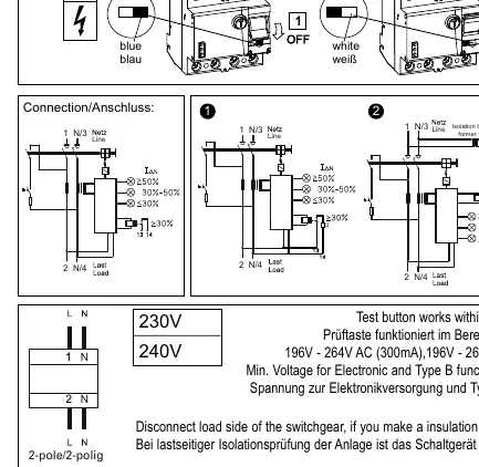 Schaltplan für den elektrischen Anschluss