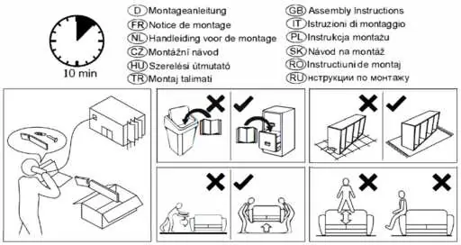 Sicherheitshinweise zur Handhabung des Sofas