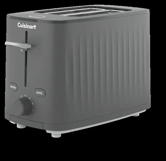 Diagramm der Funktionen und Bedienelemente des Cuisinart Soho™ Toasters.