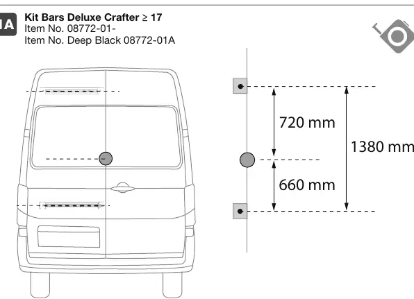 Montagemaße für Crafter ab 2017