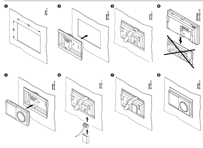Schritt-für-Schritt-Installationssequenz für das ECA 30 / 31 Montageset.