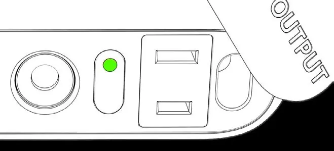 AC-Steckdose und AC-Power-Taste