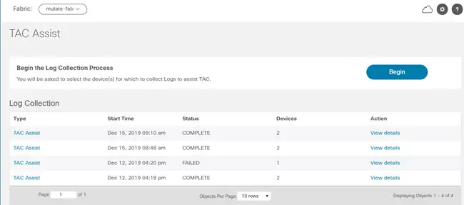 TAC Assist Log-Sammlung