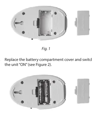 Einlegen der Batterien