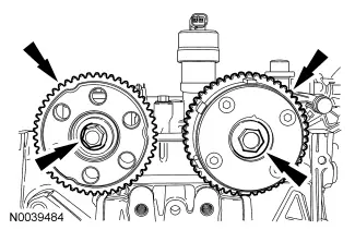 Installation der Nockenwellenräder