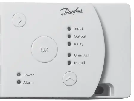 Bedienfeld des Hauptreglers für den Installationsmodus