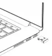 Anschluss des USB-Empfängers an einen Computer