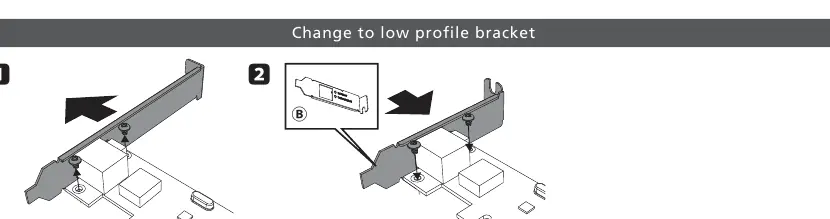 Wechsel der Low-Profile-Halterung