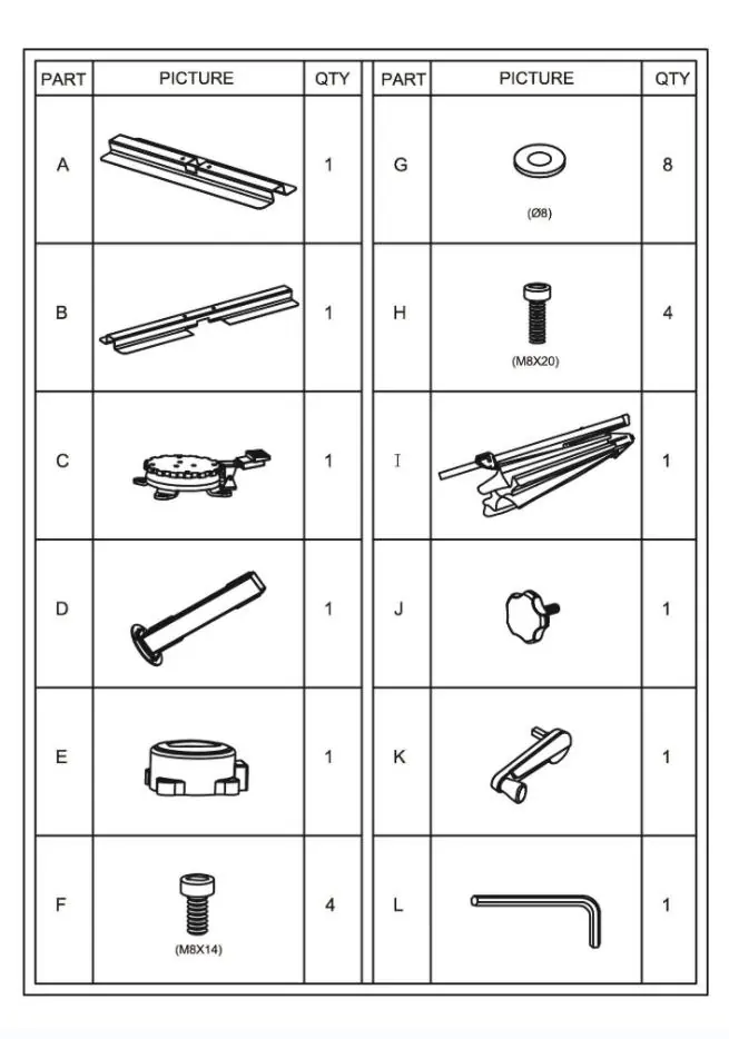 Übersicht der Bauteile