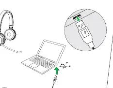 Anschluss des Headsets an den Computer