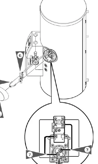 Austausch des elektrischen Heizstabs