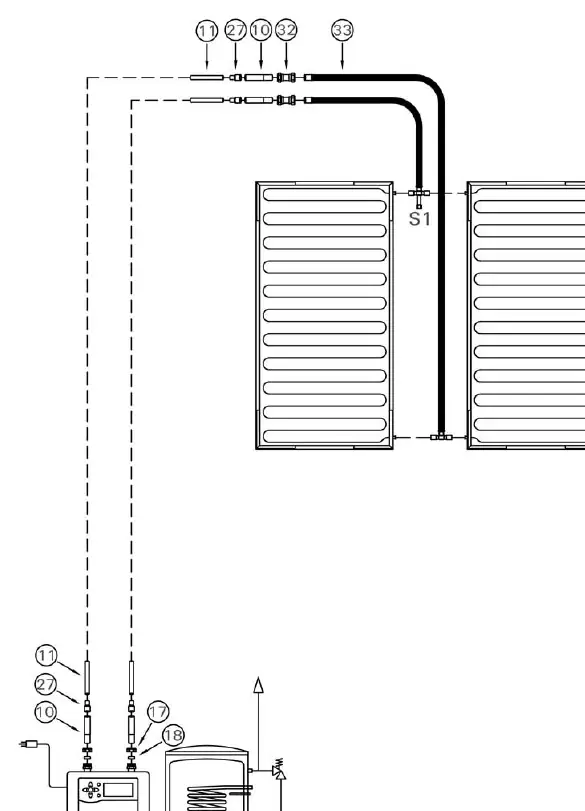 Anschlussplan DHW Solar Pack