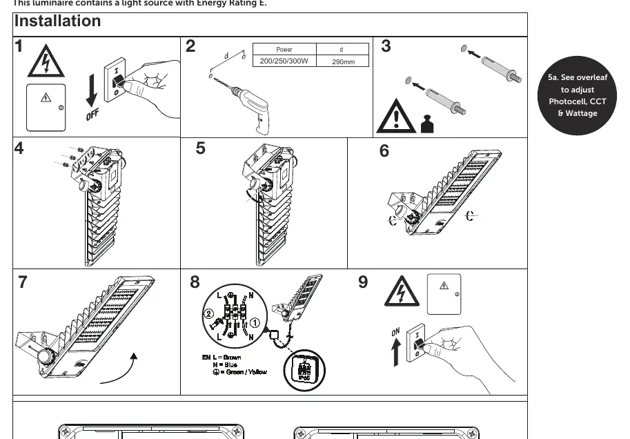 Installationsschritte 1-9