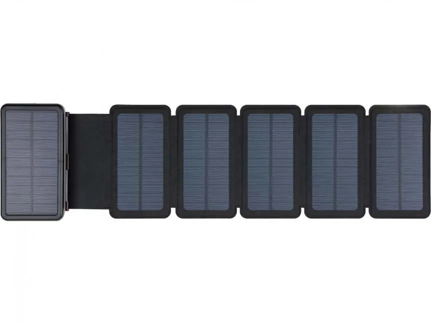 Sandberg Solar 6-Panel Powerbank mit ausgeklappten Solarpanels