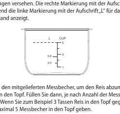 Markierungen im Innenbehälter
