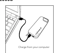 Aufladen der Powerbank über einen Computer