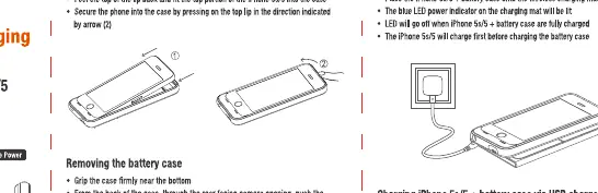 Installation und Entfernung des iPhones aus der Akku-Hülle
