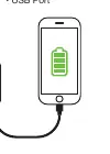 Diagramm der Powerbank-Funktionen und Anschlüsse