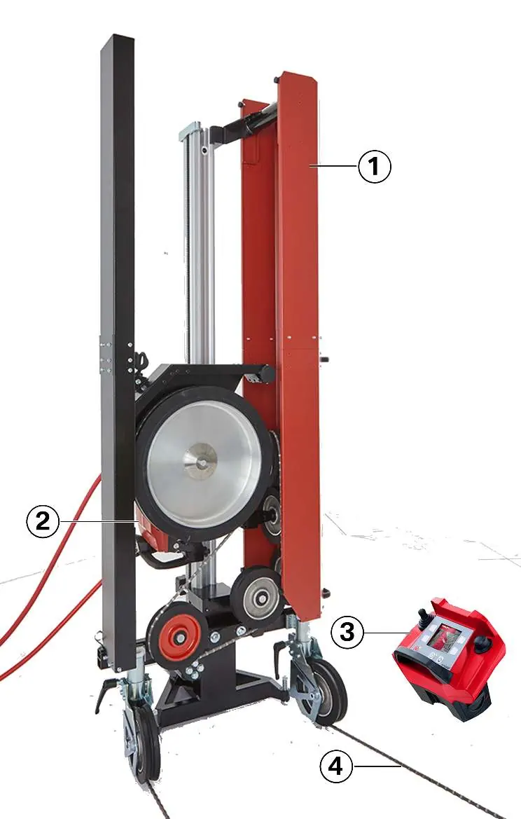Hilti DSW 2005-TS Seilsägesystem Komponenten