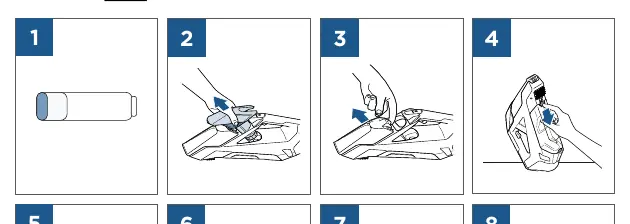Schritte zur Entnahme des Akkus