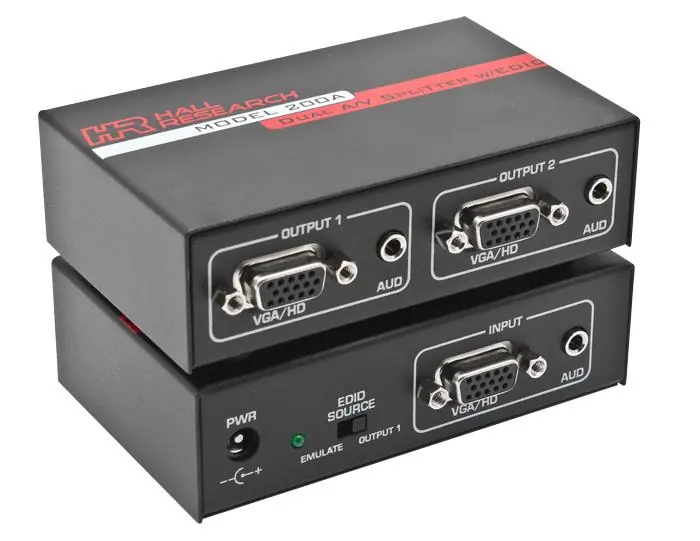 Hall Technologies 200A VGA-Splitter Anschlüsse