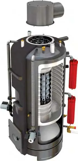 Komponentenübersicht des HeatMaster 200N / 200F