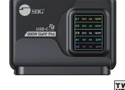 SIIG 200W GaN PD Ladegerät mit Display