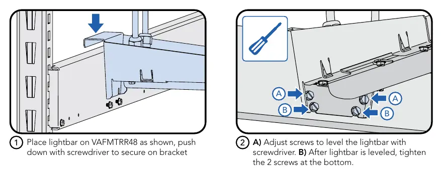 Rolling Rack und Suspended Mount Installationsschritte