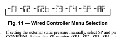 Menüauswahl am kabelgebundenen Controller