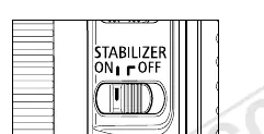 Bildstabilisator-Schalter