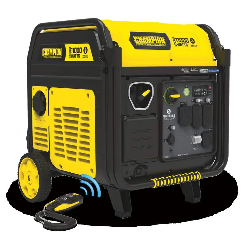Champion 11,000W Wireless Remote Start Inverter Generator