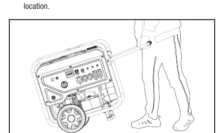Transport des Generators