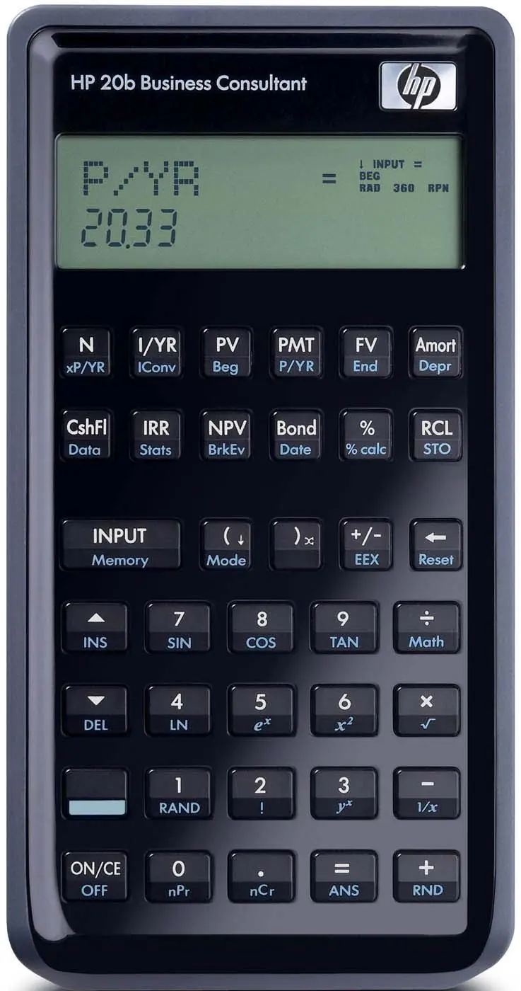 HP 20b Business Consultant Taschenrechner