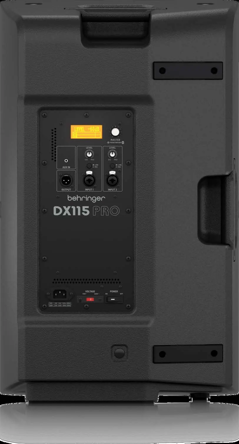 Rückseite des DX115 PRO